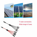 Daohaodeli Solar Connectors 30A 12AWG 1-to-4 Y Branch Adapter Cable Pair by Deal US