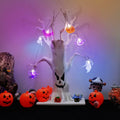 GNIXLING Halloween Tree Decorative Centerpiece White, Spooky Ornaments & Lights by Deal US