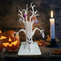 GNIXLING Halloween Tree Decorative Centerpiece White, Spooky Ornaments & Lights by Deal US