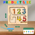 Montessori Magnetic Maze Board Wooden Puzzle Educational Toy Double Maze M by Deal US