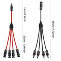 Daohaodeli Solar Connectors 30A 12AWG 1-to-4 Y Branch Adapter Cable Pair by Deal US