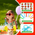 SODWINCO 24 PCS Strawberry Drinking Crazy Straws Kids Party Supplies Red by Deal US