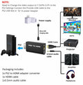sartyee PS2 to HDMI Adapter Converter with 3.5mm Audio Cable Black by Deal US
