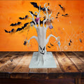 GNIXLING Halloween Tree Decorative Centerpiece White, Spooky Ornaments & Lights by Deal US
