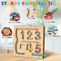 Montessori Magnetic Maze Board Wooden Puzzle Educational Toy Double Maze M by Deal US