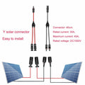 Daohaodeli Solar Connectors 30A 12AWG 1-to-4 Y Branch Adapter Cable Pair by Deal US