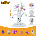 GNIXLING Halloween Tree Decorative Centerpiece White, Spooky Ornaments & Lights by Deal US