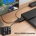 sartyee PS2 to HDMI Adapter Converter with 3.5mm Audio Cable Black by Deal US