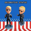 UKMPFGJ Donald Trump 2024 I Will Be Back Resin Puppet Black Political by Deal US