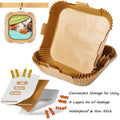 Air Fryer Disposable Paper Liner 8 Inch Non-Stick Oil-Proof 100 PCS White by Deal US