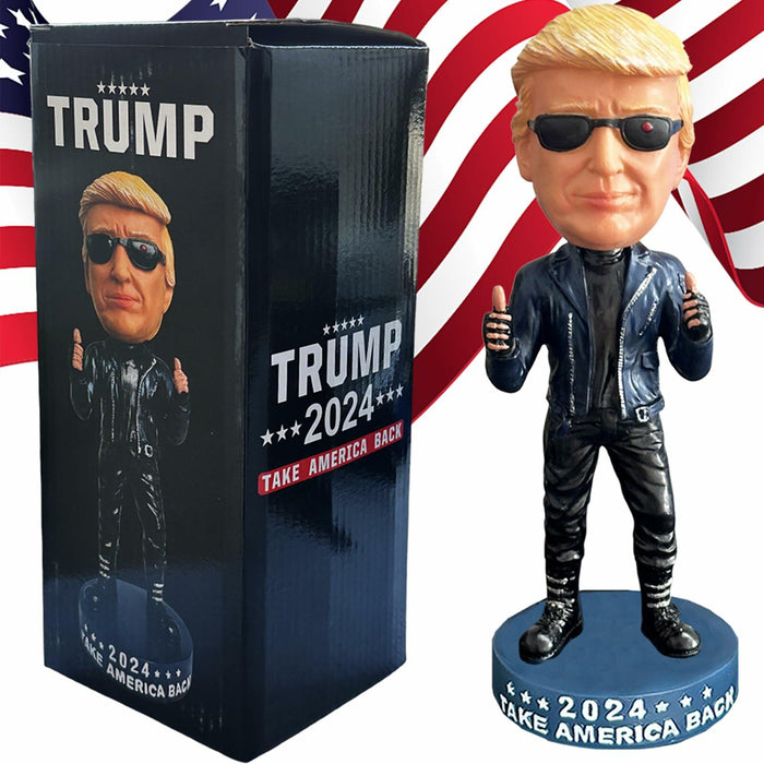 UKMPFGJ Donald Trump 2024 I Will Be Back Resin Puppet Black Political by Deal US