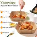 Air Fryer Disposable Paper Liner 8 Inch Non-Stick Oil-Proof 100 PCS White by Deal US
