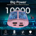 Rechargeable Hand Warmers 2 Pack 10000mAh Magnetic 3-Level Pink Power Bank by Deal US
