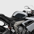 KATIE DEVI Triumph Daytona 660 Fuel Tank Pad Protector Black Sticker by Deal US