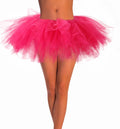 Jewemia Women Tutu Skirt 6 Layered Tulle Elastic Short Hot-Pink Size 40 by Deal US