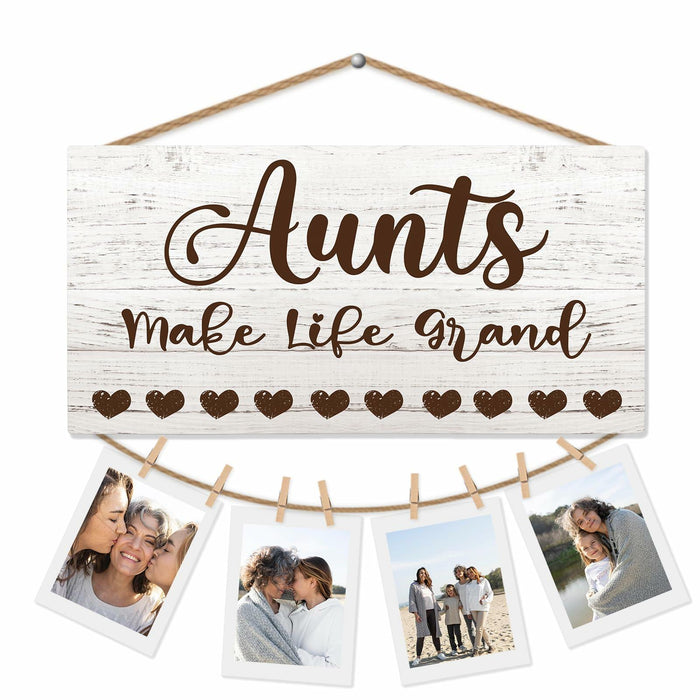 CGBHW Great Aunt Photo Frame Wall Hanging Gift 12x6 Black by Deal US