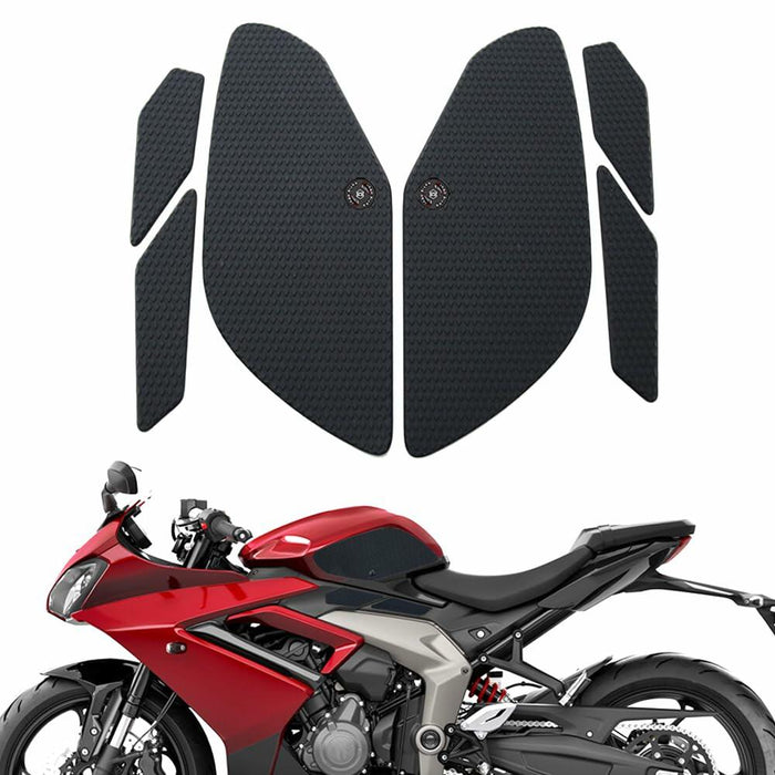 KATIE DEVI Triumph Daytona 660 Fuel Tank Pad Protector Black Sticker by Deal US