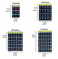 ANIZER Numbered Pocket Chart Over Door Classroom Organizer Blue 30 Pockets by Deal US