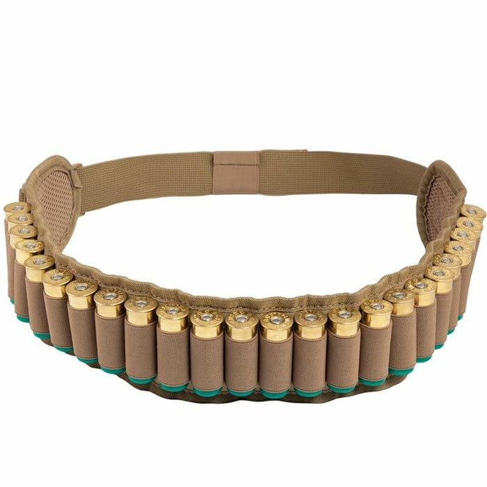 Headshot Tactical Gear 25 Round 12/20 Caliber Waist Type Bandolier (Coyote) by Deal US