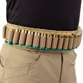 Headshot Tactical Gear 25 Round 12/20 Caliber Waist Type Bandolier (Coyote) by Deal US