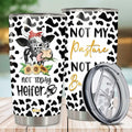 WAZONE Heifer Tumbler Cup Leopard Cow Stainless Steel 20oz Travel Mug by Deal US