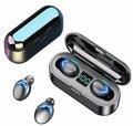 Generic Mini F9 TWS Bluetooth Earphones IPX5 Waterproof Touch Black by Deal US
