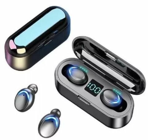 Generic Mini F9 TWS Bluetooth Earphones IPX5 Waterproof Touch Black by Deal US