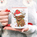 Hyturtle Highland Cow Coffee Mug 11oz Ceramic Christmas Color Xmas by Deal US