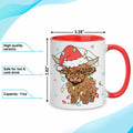 Hyturtle Highland Cow Coffee Mug 11oz Ceramic Christmas Color Xmas by Deal US