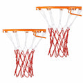 2 Pack Red White Basketball Net 12 Loops Polyester All Weather Durable by Deal US