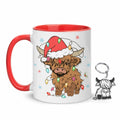 Hyturtle Highland Cow Coffee Mug 11oz Ceramic Christmas Color Xmas by Deal US
