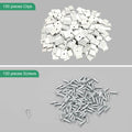 Rxment Govee Mounting Clips for 8-10mm LED Strip Lights White 100 Pack by Deal US