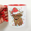 Hyturtle Highland Cow Coffee Mug 11oz Ceramic Christmas Color Xmas by Deal US