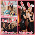 IGMaryBox 2PCS Bunny Ears Headband Plush Hairbands Pink 1 count by Deal US