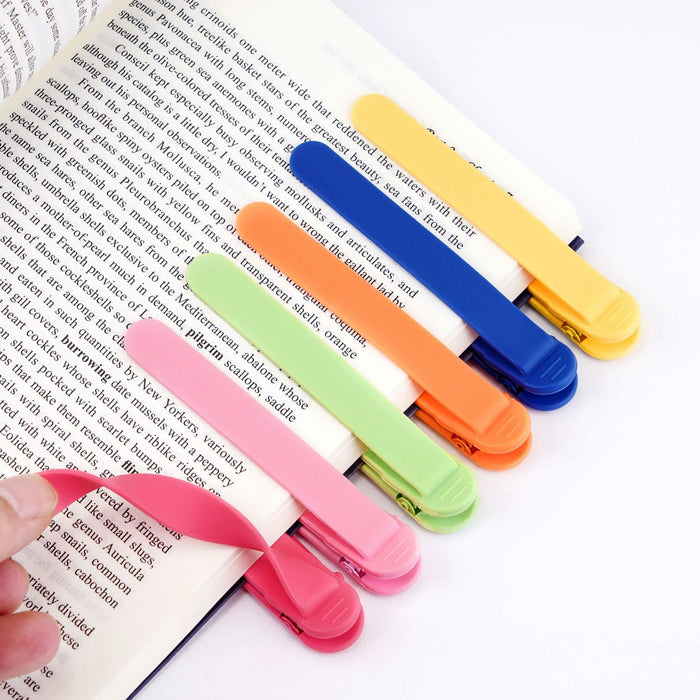 POUWANS Automatic Silicone Bookmarks 6pcs Style-c Book Accessories by Deal US