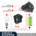 XMSILIMEIG Round Rocker Switch AC 125V 10A Waterproof Toggle 8 Pack Black by Deal US