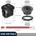 XMSILIMEIG Round Rocker Switch AC 125V 10A Waterproof Toggle 8 Pack Black by Deal US