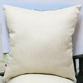 Awowee Flax Throw Pillow Cover Blue Winter Landscape 16x16 Cotton Linen by Deal US