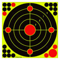 PTPHJEG Silhouette Splatter Targets 12x12 inch Fluorescent Yellow 10 Pack by Deal US