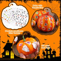 Eaasty Halloween Pumpkin Decorating Stickers 12 Sheets Multicolor Fall by Deal US