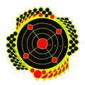 PTPHJEG Silhouette Splatter Targets 12x12 inch Fluorescent Yellow 10 Pack by Deal US