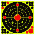PTPHJEG Silhouette Splatter Targets 12x12 inch Fluorescent Yellow 10 Pack by Deal US