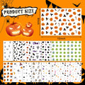 Eaasty Halloween Pumpkin Decorating Stickers 12 Sheets Multicolor Fall by Deal US