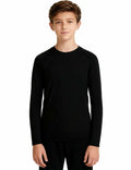 Upocool Youth Boys Compression Long Sleeve Athletic Shirt Black XS Size XS by Deal US