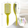 manrator Curl Defining Brush Vented Detangling Frizz Control Matcha Green by Deal US