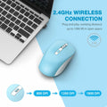JOYACCESS Bluetooth 2.4G Wireless Mouse Dual Mode USB Blue by Deal US