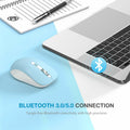 JOYACCESS Bluetooth 2.4G Wireless Mouse Dual Mode USB Blue by Deal US