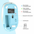 JOYACCESS Bluetooth 2.4G Wireless Mouse Dual Mode USB Blue by Deal US