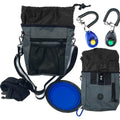 Jalousie Dog Training Pouch with Clicker & Water Bowl 5 Ways to Wear Grey by Deal US