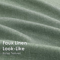 OVZME Green Curtains 40x96in 2 Panels Light Filtering Faux Linen Set by Deal US